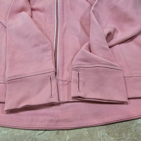 NWT Women's T by Talbots Zip Front Mock Neck Jacket Pink Dusty Rose Size XL - Picture 6 of 6